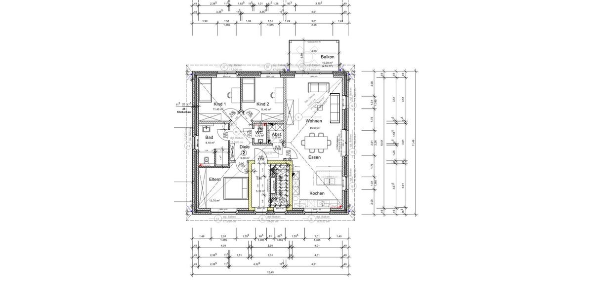 Etagenwohnung Delbrück - 5 Zimmer, 106 m&sup2;, 1.200&euro; | Angebot:24559277