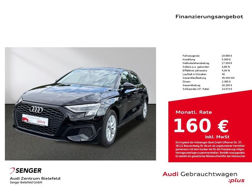 Audi A3 31.059 km 23.880 € Bielefeld 33609