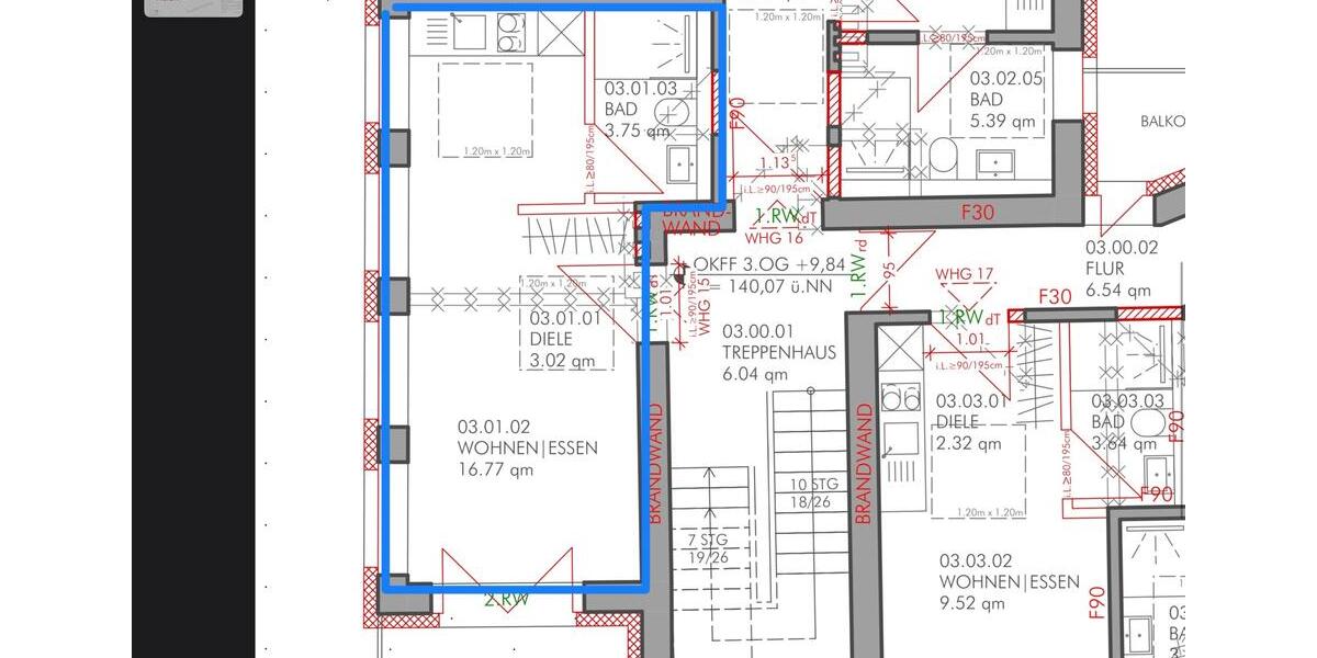 Etagenwohnung Bielefeld Gadderbaum - 1 Zimmer, 28 m&sup2;, 490&euro; | Angebot:24827994