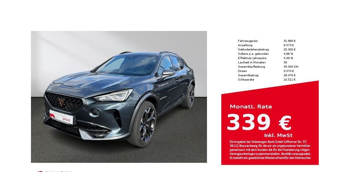 Cupra Formentor 80.673 km 30.880 &euro; Bielefeld 33609
