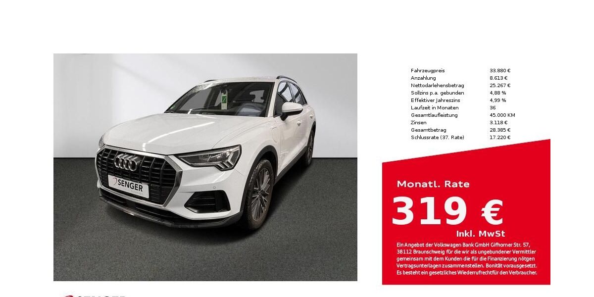 Audi Q3 39.400 km 32.880 &euro; Bielefeld 33609