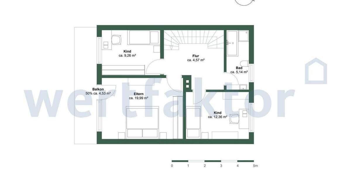 Reihenmittelhaus Bielefeld Sennestadt - 5 Zimmer, 108 m&sup2;, 330.000&euro; | Angebot:25694624