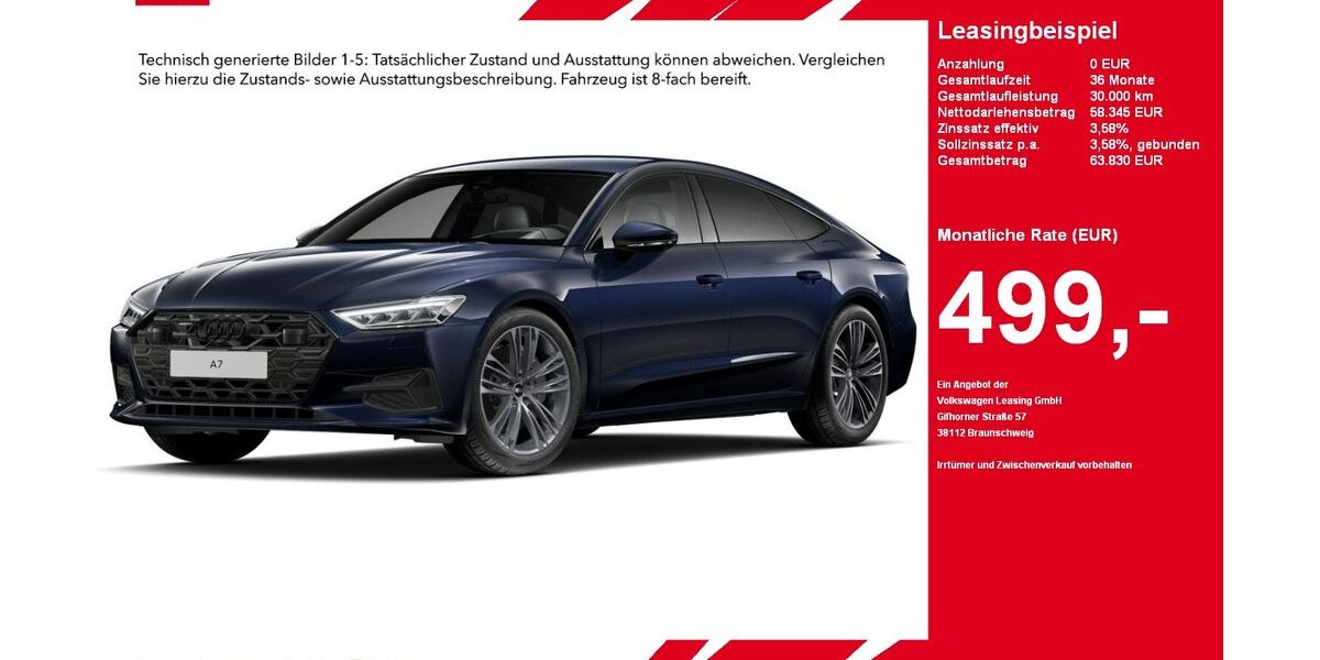 Audi A7 7.545 km 58.345 &euro; Gütersloh 33334