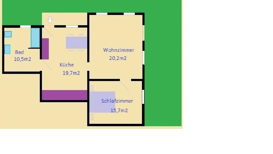 Erdgeschoßwohnung Versmold - 2 Zimmer, 66 m&sup2;, 180.000&euro; | Angebot:27188287