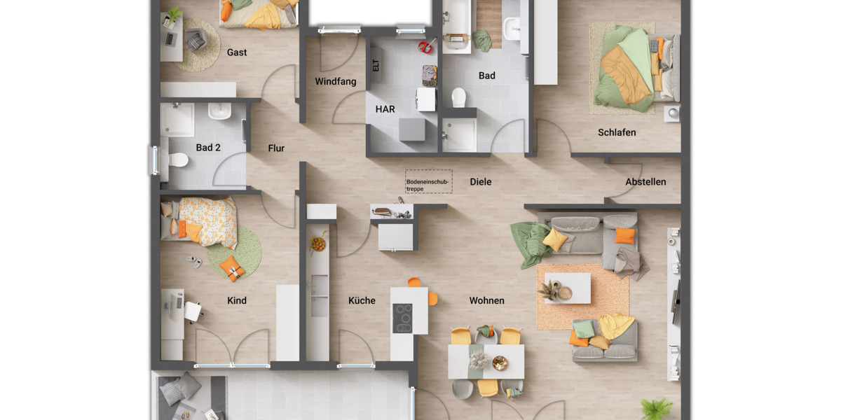 Bungalow Spenge Lenzinghausen - 5 Zimmer, 127 m&sup2;, 456.850&euro; | Angebot:25748071