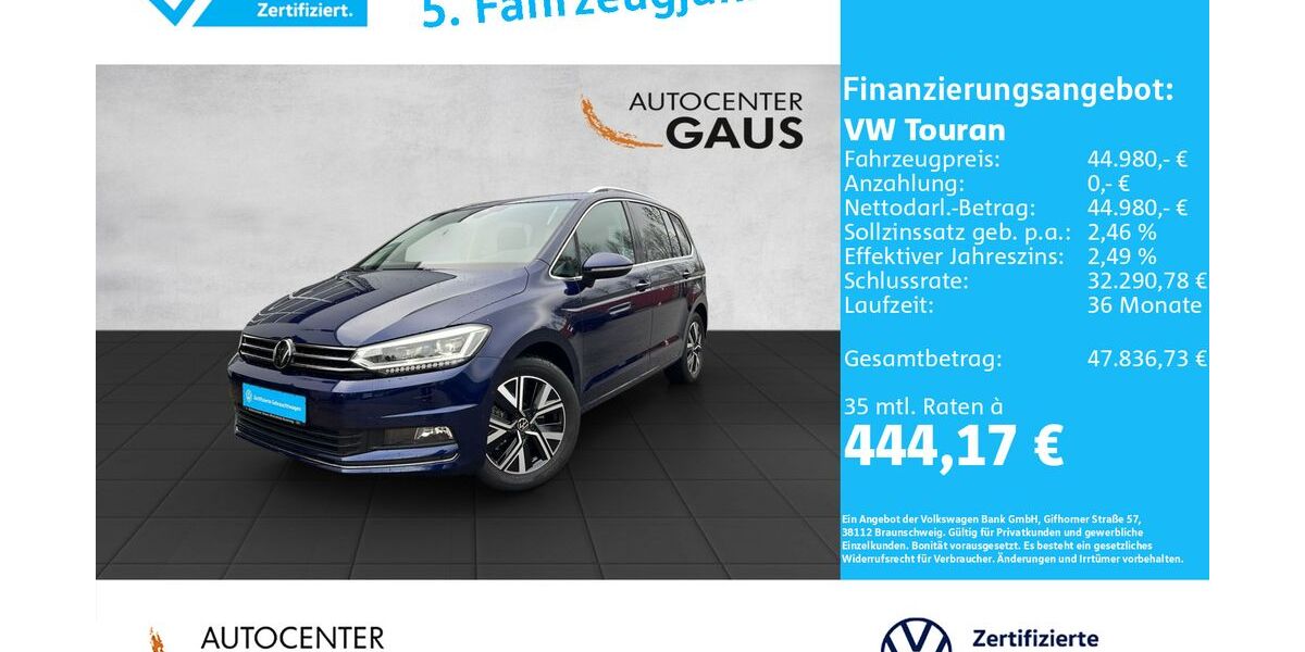 VW Touran 1.750 km 43.380 &euro; Bielefeld 33699