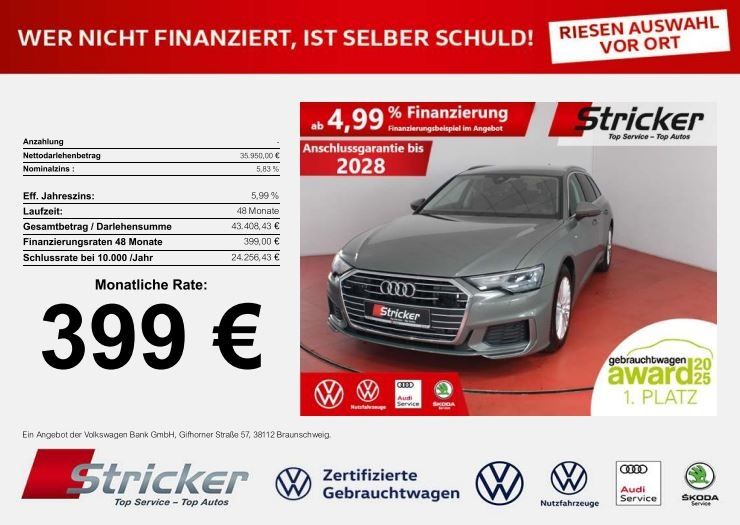Audi A6 29.827 km 35.949 &euro; Detmold 32760
