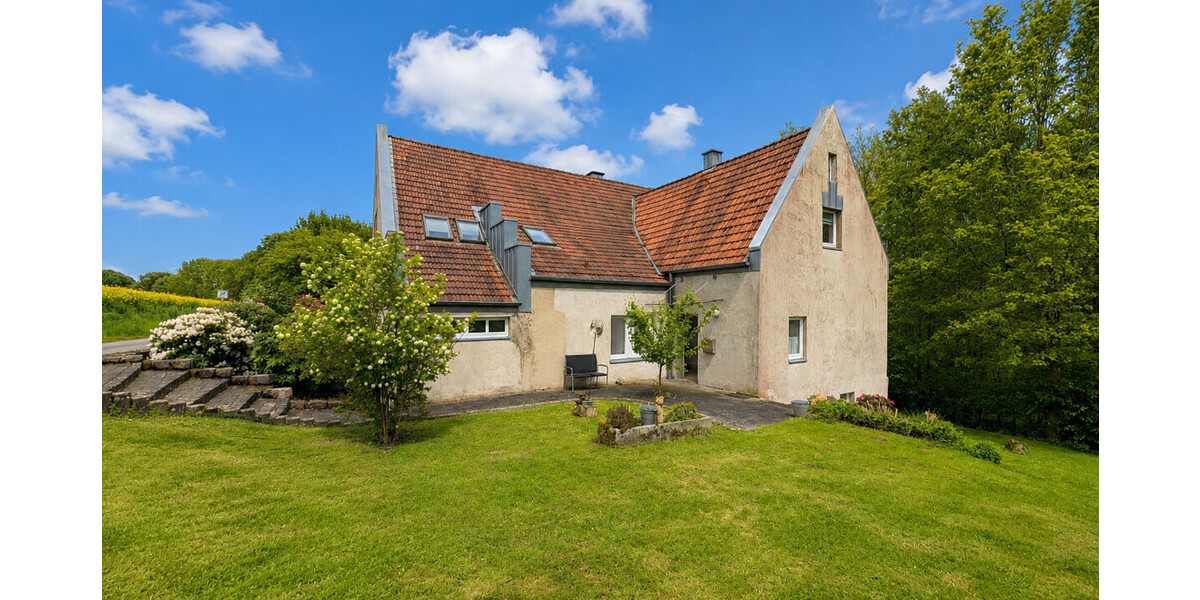 Charakterimmobilie mit Einliegerwohnung auf außergewöhnlichem Naturgrundstück - Zweifamilienhaus Hüllhorst | Angebot:26948462