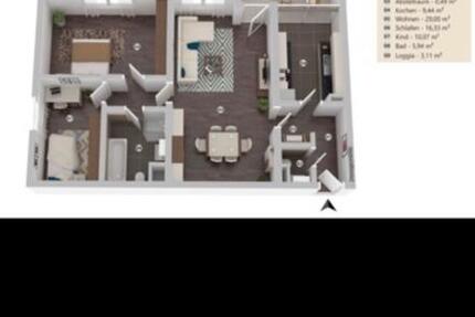 Wohnung Bielefeld Stieghorst - 3 Zimmer, 82 m&sup2;, 235.000&euro; | Angebot:27459327