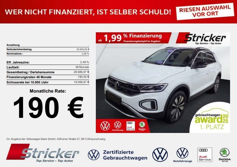 VW T-Roc 23.069 km 25.449 &euro; Detmold 32760