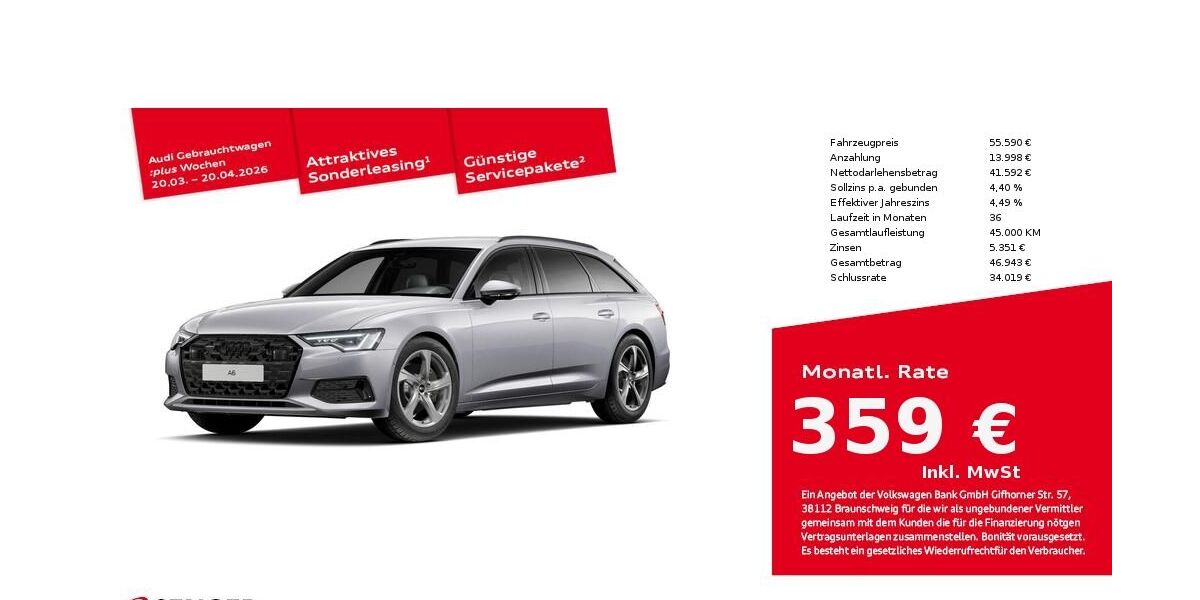 Audi A6 28.220 km 55.590 &euro; Bielefeld 33609