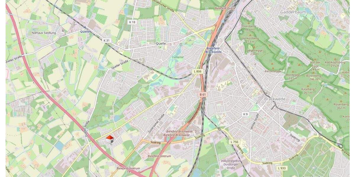 Etagenwohnung Bielefeld / Quelle Quelle - 3 Zimmer, 107 m&sup2;, 289.000&euro; | Angebot:25929778