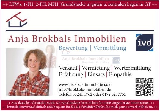 Preiswerte Wohnung Nähe Mohnspark in Gütersloh - provisionsfrei für Käufer