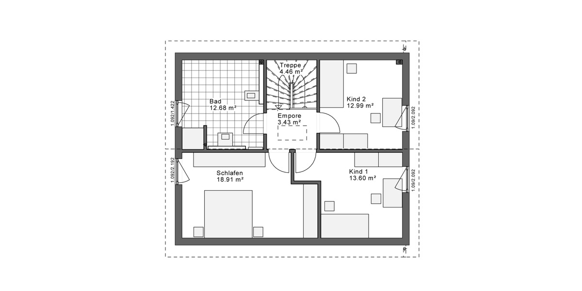 Einfamilienhaus Gütersloh - 3 Zimmer, 120 m&sup2;, 1.898&euro; | Angebot:26396023