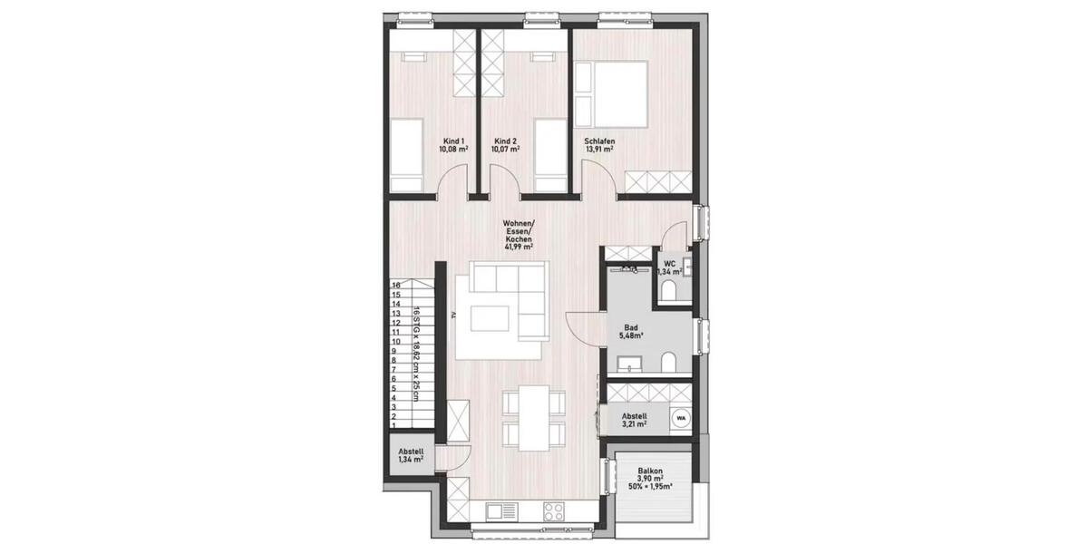 Etagenwohnung Delbrück - 4 Zimmer, 96 m&sup2;, 1.371&euro; | Angebot:26200607