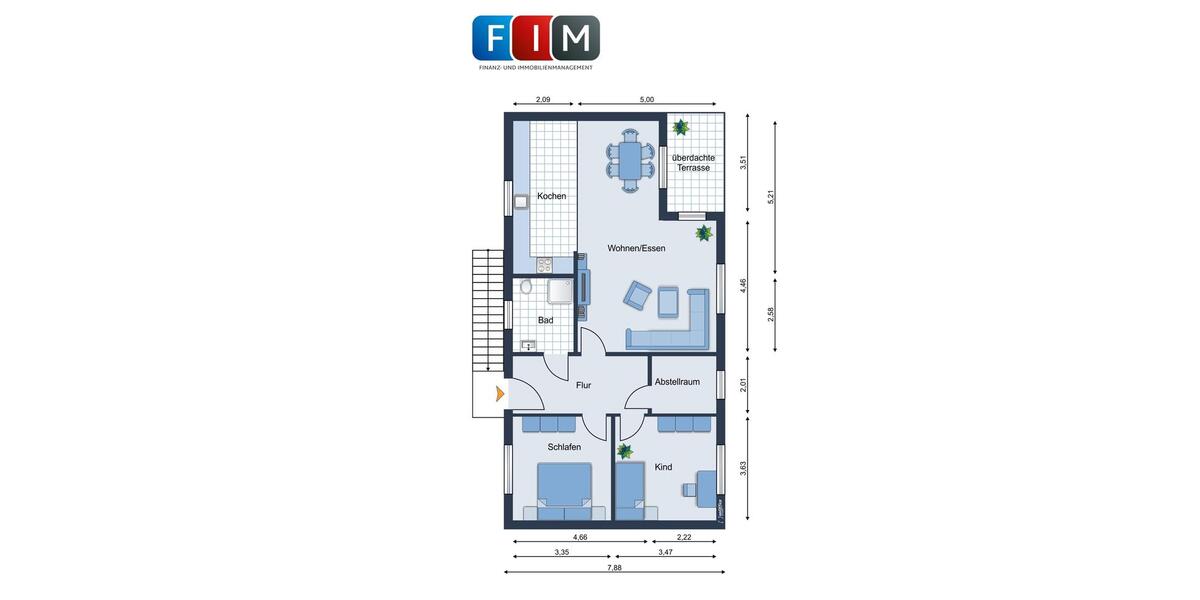 Erdgeschoßwohnung Melle - 3 Zimmer, 90 m&sup2;, 1.090&euro; | Angebot:26691304