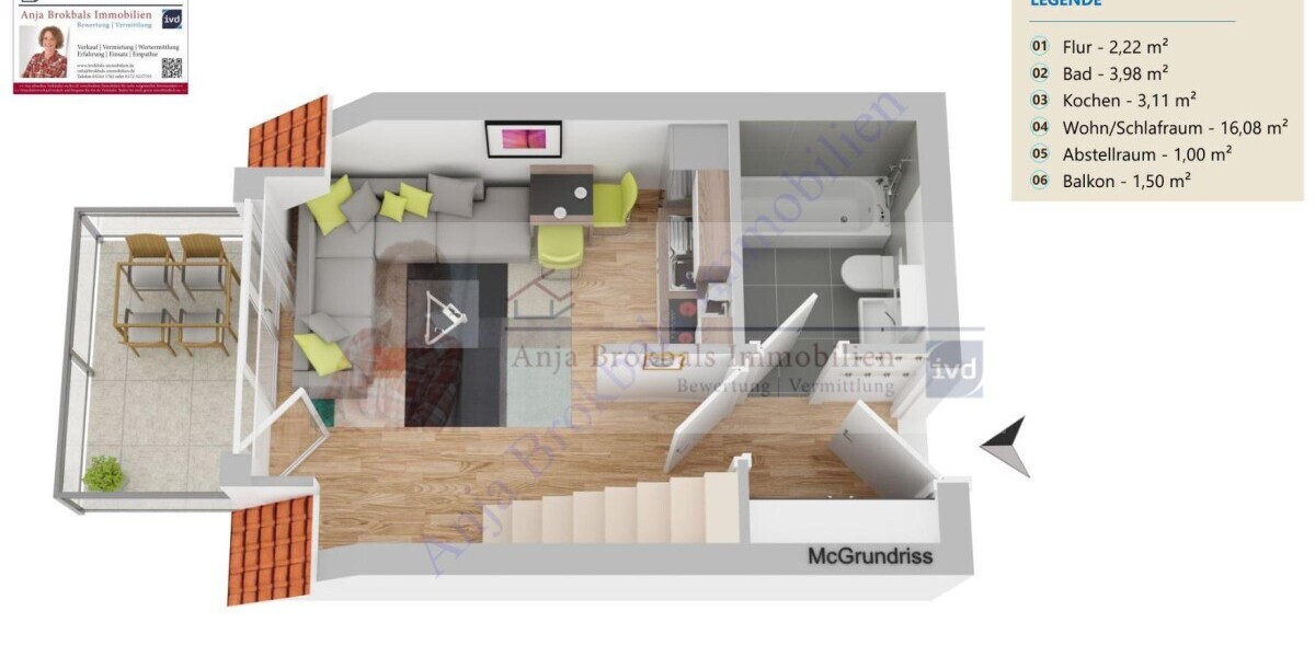 Singlewohnung mit Erweiterung - selber wohnen oder vermieten - perfekter Start - provisionsfrei für Käufer - 1.5 Gütersloh Avenwedde | Angebot:20476410