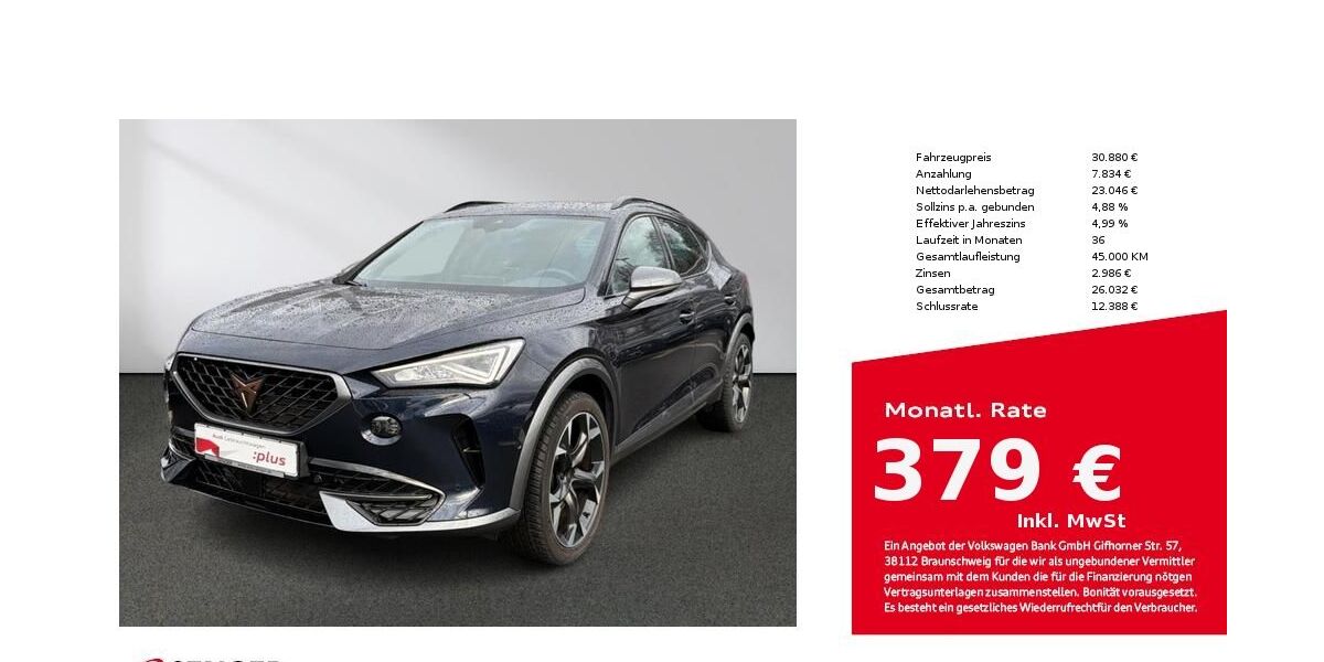 Cupra Formentor 43.690 km 27.880 &euro; Bielefeld 33609
