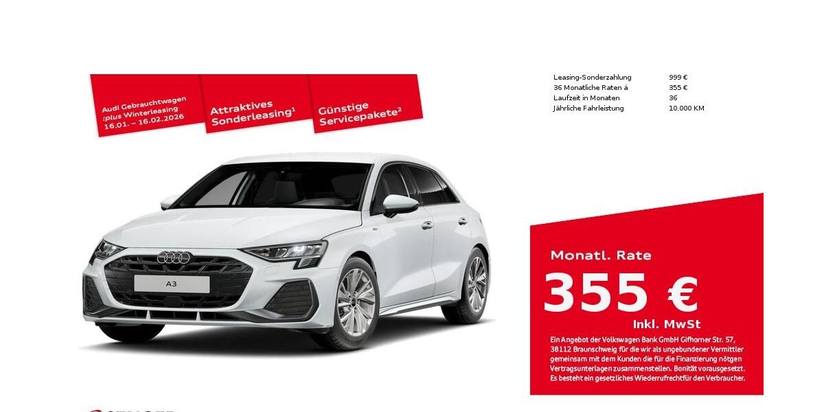 Audi A3 27.659 km 34.790 &euro; Bielefeld 33609