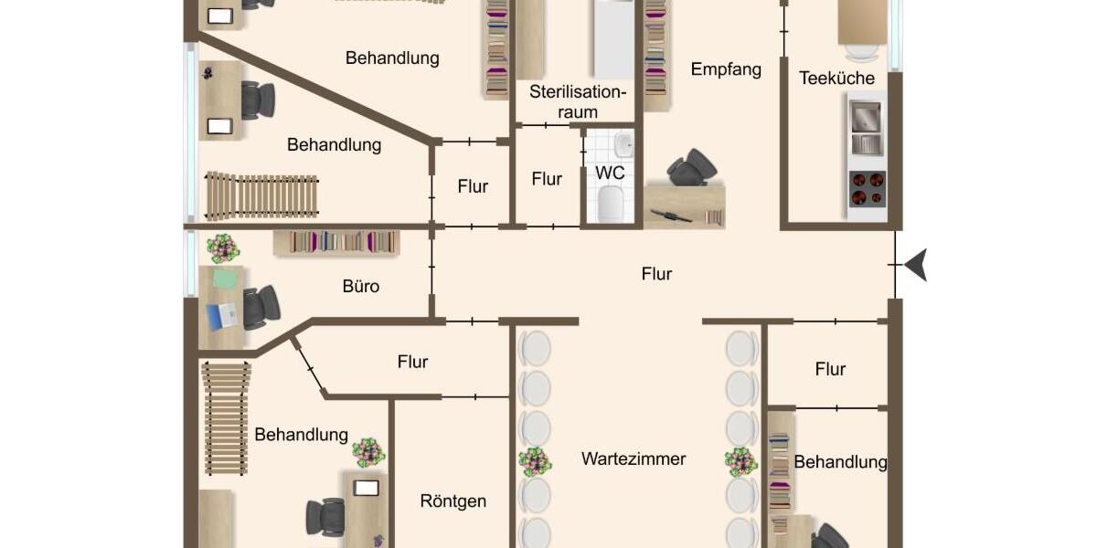 Großzügige Praxisfläche in ruhiger Lage von Hiddenhausen-Schweicheln zimmer