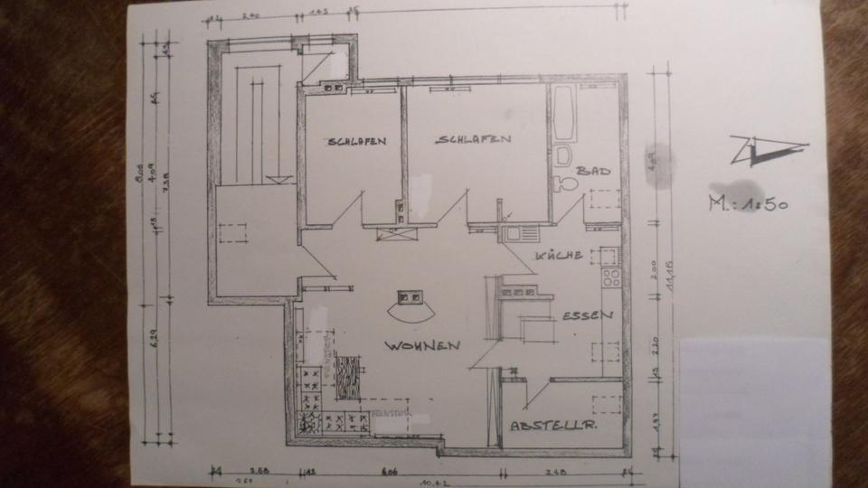 Dachgeschoßwohnung Herford Diebrock - 3 Zimmer, 80 m&sup2;, 540&euro; | Angebot:25612888