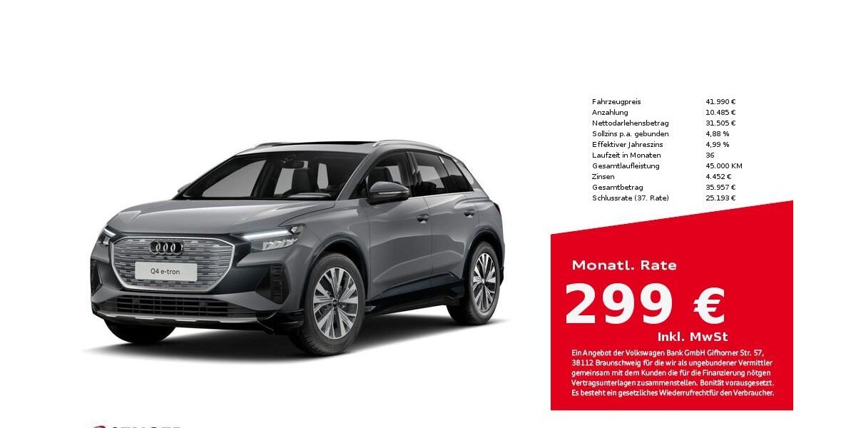 Audi Q4 e-tron 51.914 km 41.990 &euro; Bielefeld 33609