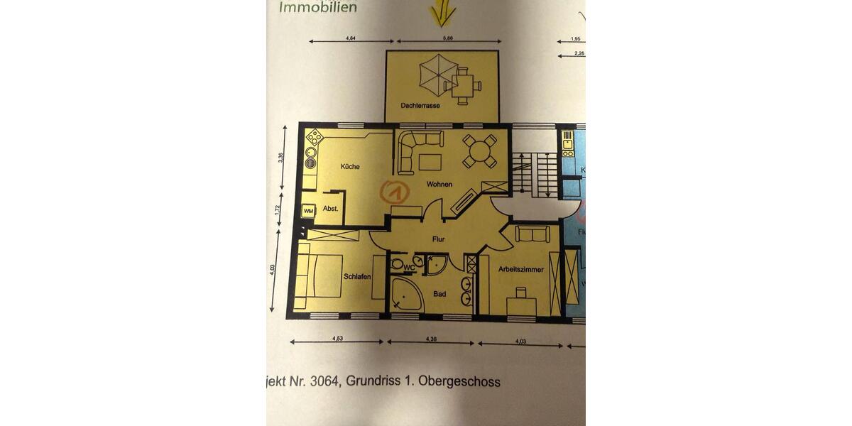 Etagenwohnung Melle - 3 Zimmer, 110 m&sup2;, 1.000&euro; | Angebot:26415877