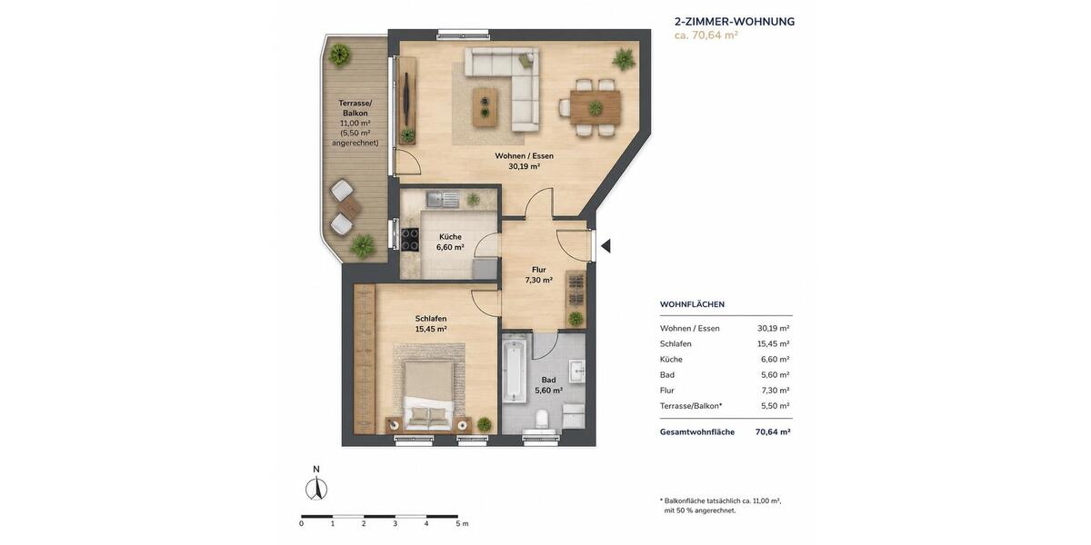 Etagenwohnung Bielefeld Schildesche - 2 Zimmer, 71 m&sup2;, 239.000&euro; | Angebot:27191029
