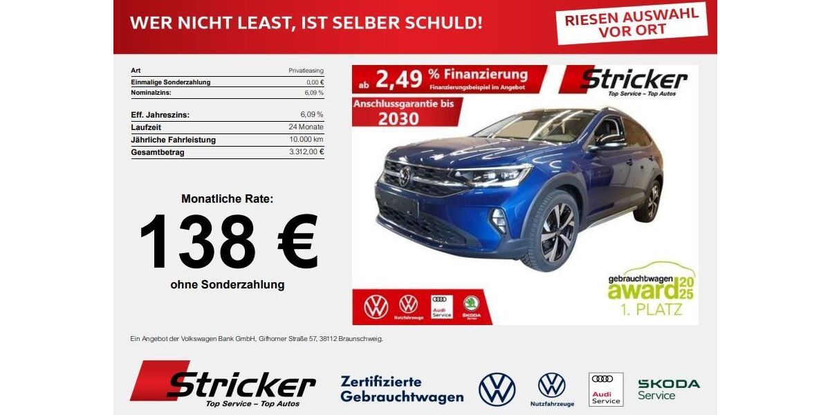 VW Taigo 5.811 km 23.449 &euro; Detmold 32760