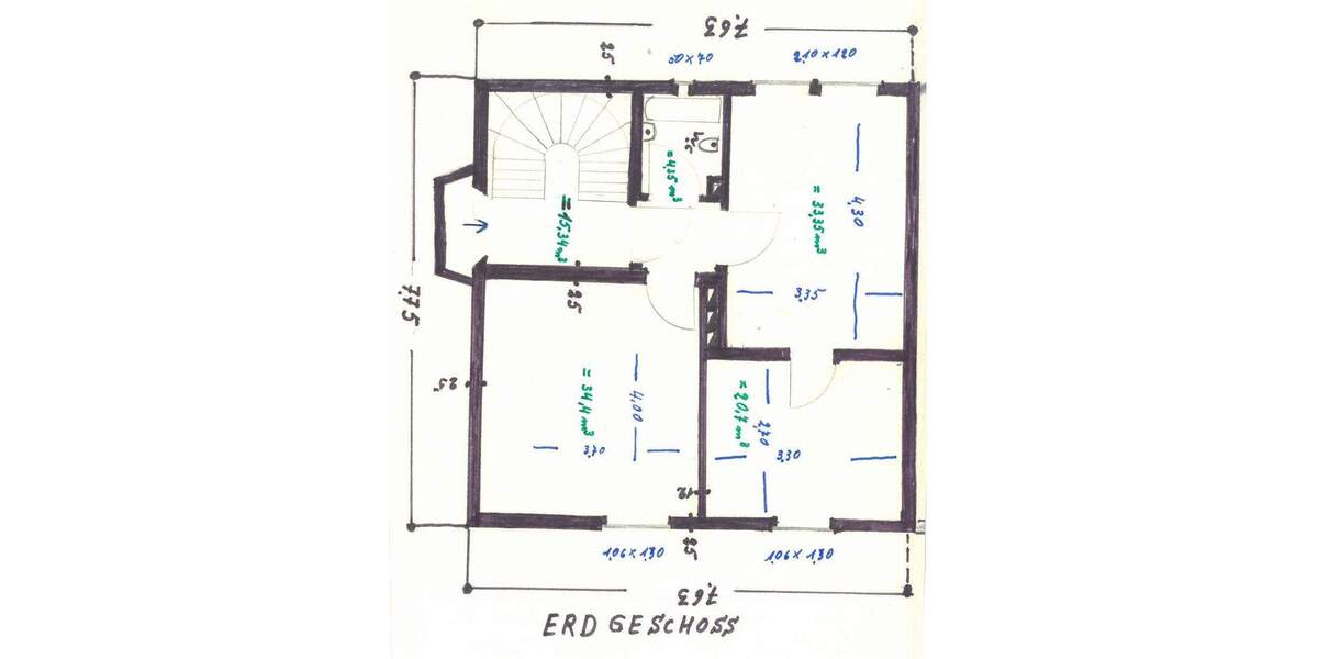 Reihenendhaus Bielefeld Gellershagen - 5 Zimmer, 90 m&sup2;, 269.500&euro; | Angebot:23982864