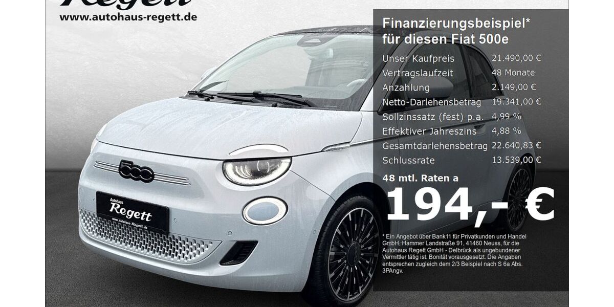 Fiat 500e 48.926 km 20.490 &euro; Delbrück-Westenholz 33129