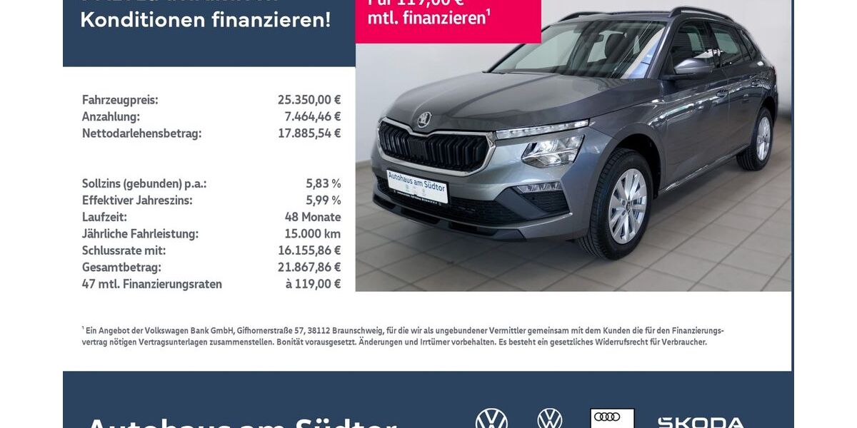 Skoda Kamiq 2.500 km 25.350 &euro; Rietberg 33397