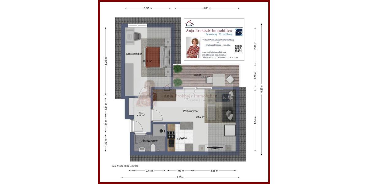 Geräumige 2-Zimmer-Wohnung - für Käufer provisionsfrei - 2- Gütersloh Avenwedde | Angebot:18528045
