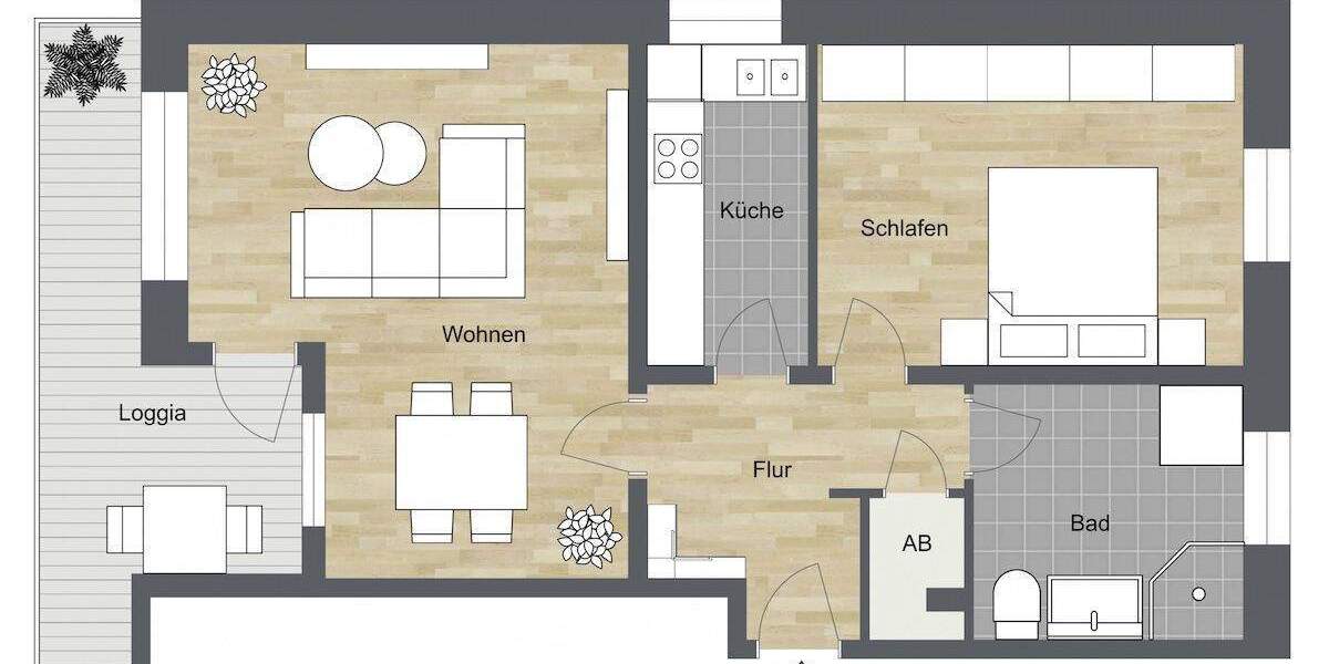 Etagenwohnung Bielefeld / Senne Senne - 2 Zimmer, 65 m&sup2;, 560&euro; | Angebot:25728667
