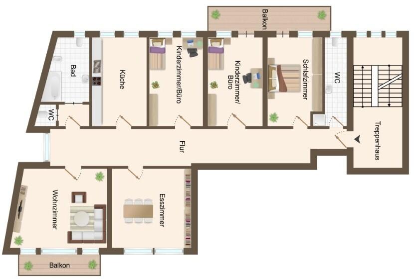 Etagenwohnung Bad Salzuflen - 5 Zimmer, 166 m&sup2;, 1.045&euro; | Angebot:24803540