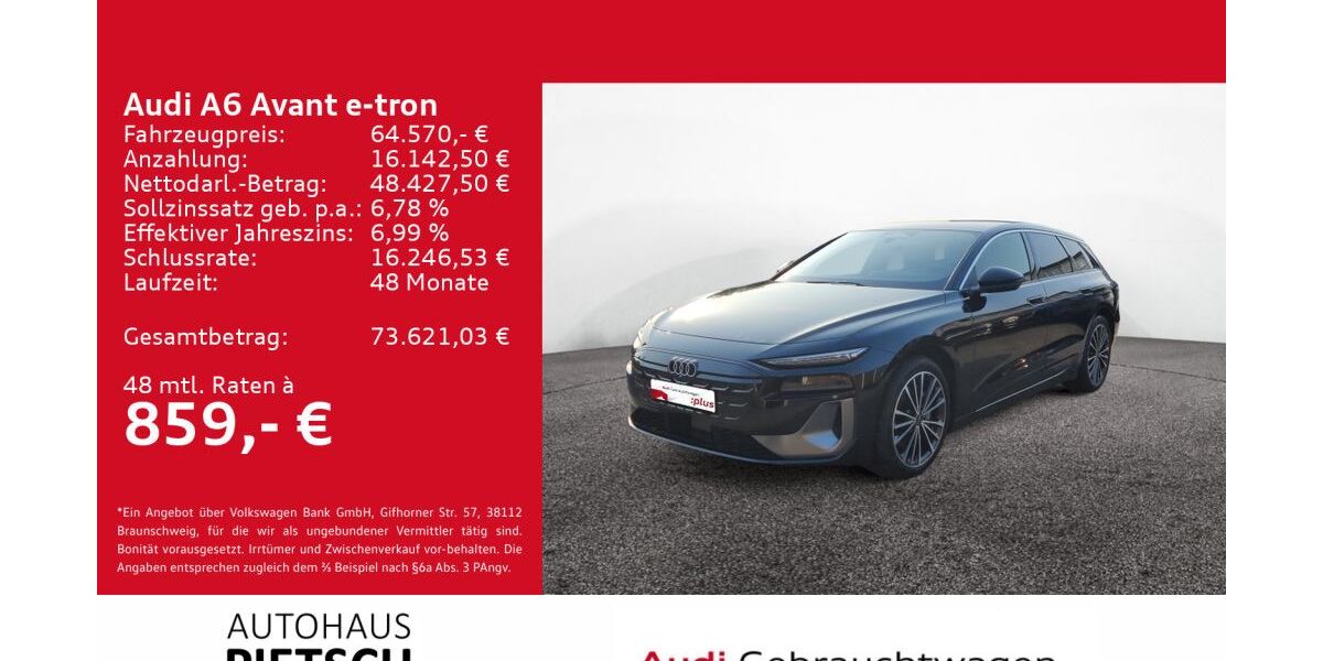 Audi A6 e-tron 11.610 km 63.870 &euro; Melle 49324