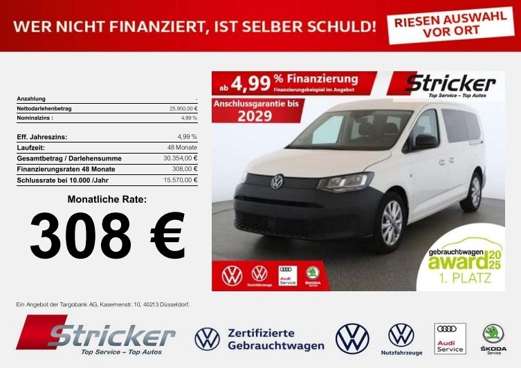 VW Caddy 38.094 km 25.949 &euro; Detmold 32760