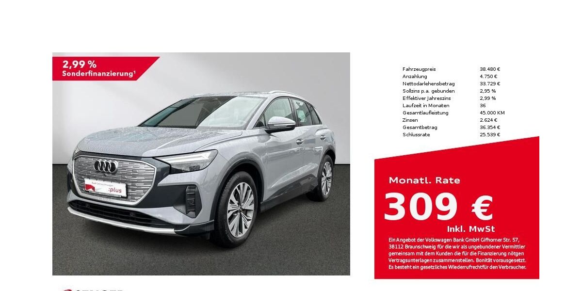 Audi Q4 e-tron 51.914 km 38.480 &euro; Bielefeld 33609