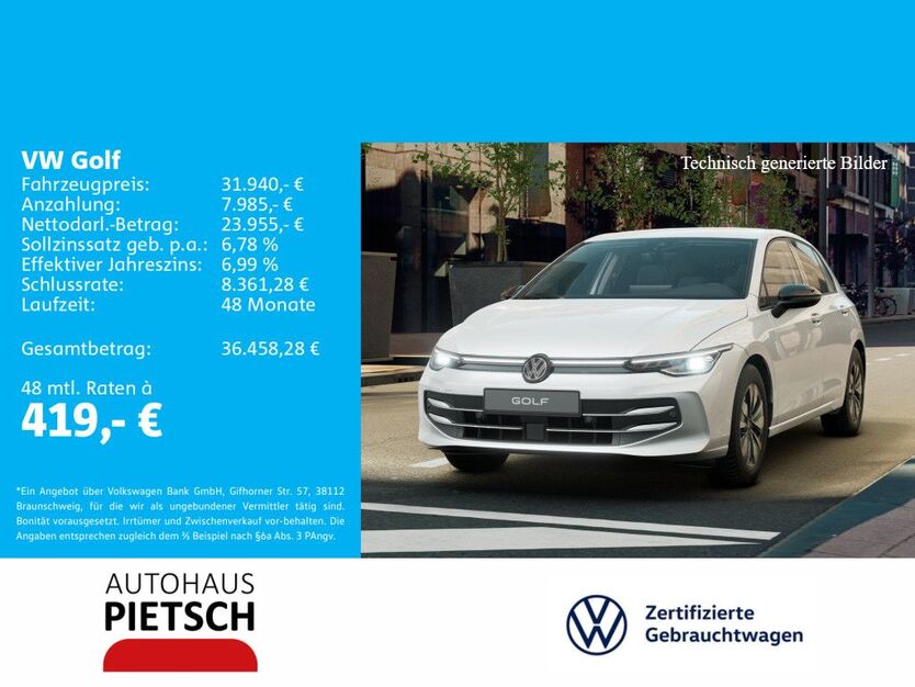 VW Golf 16.793 km 31.940 € Melle 49324