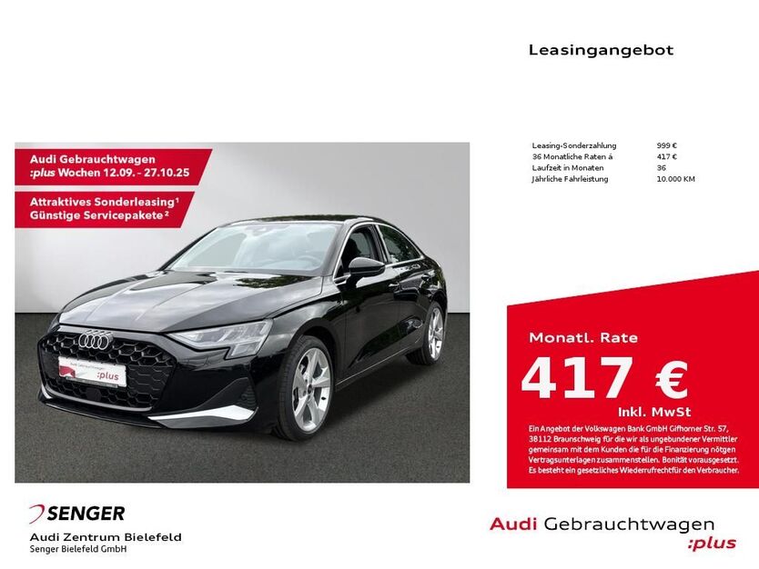Audi A3 29.280 km 37.990 € Bielefeld 33609