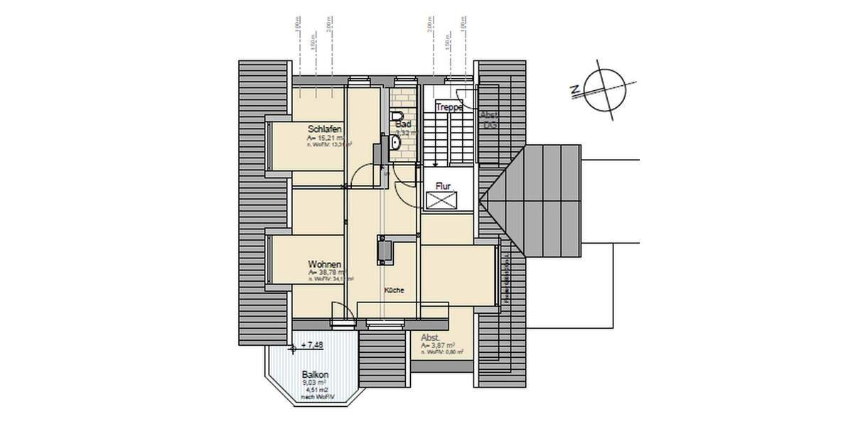 Etagenwohnung Detmold Heiligenkirchen - 3 Zimmer, 84 m&sup2;, 299.000&euro; | Angebot:25756405