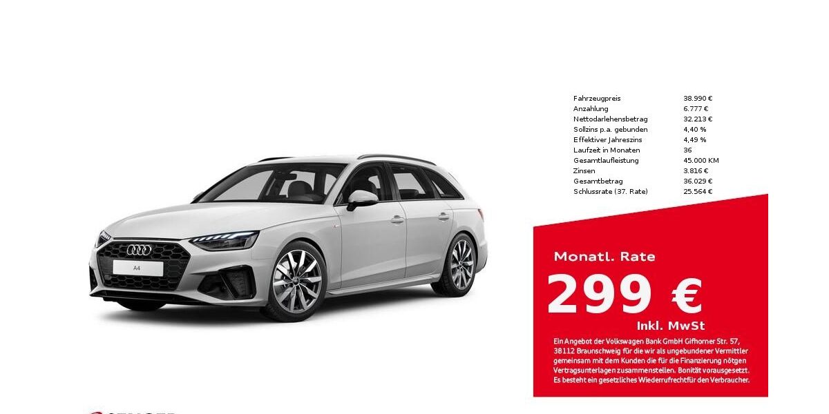 Audi A4 6.067 km 38.990 &euro; Bielefeld 33609