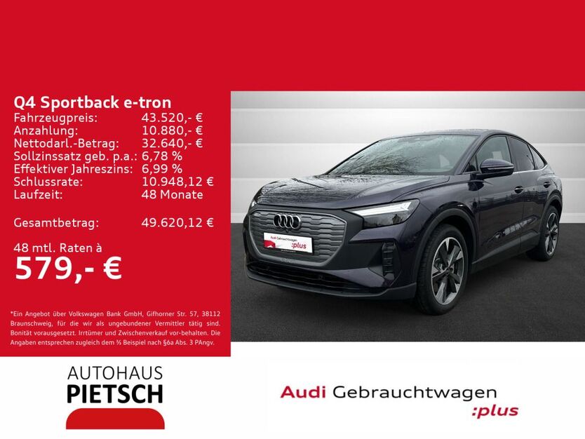 Audi Q4 e-tron 8.106 km 43.520 € Melle 49324