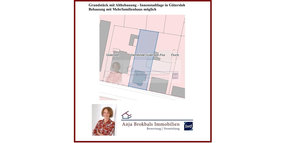 Grundstück mit Altbebauung Nähe Theater Gütersloh - provisionsfrei für Käufer 7 zimmer