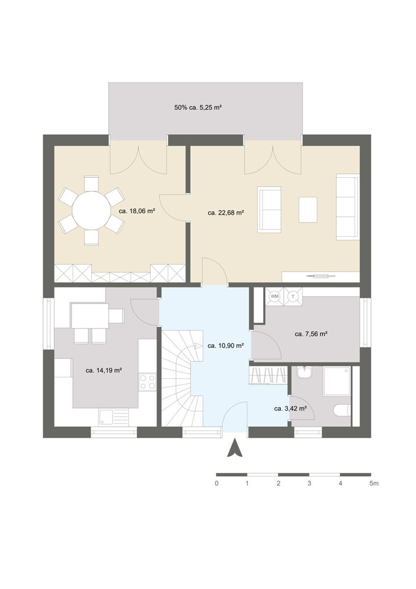 Familiengerechtes Einfamilienhaus mit pflegeleichtem Garten und 3 Stellplätzen 5 zimmer