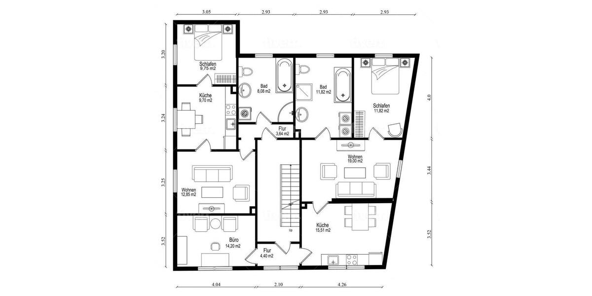Mehrfamilienhaus, Wohnhaus Bielefeld Brackwede - 18 Zimmer, 447 m&sup2;, 750.000&euro; | Angebot:24871309