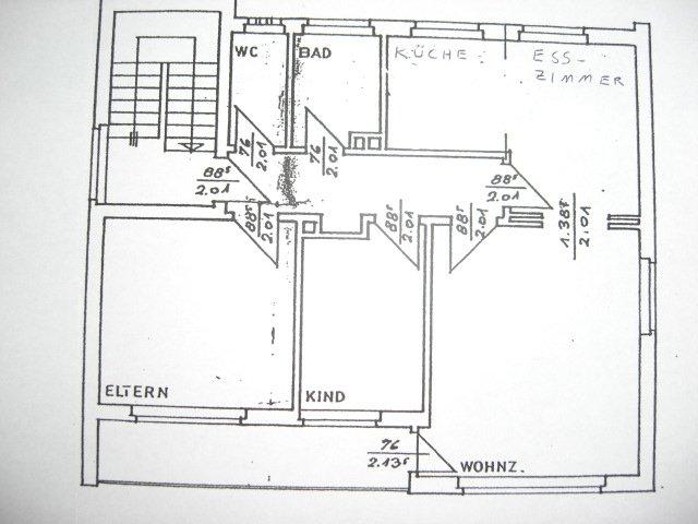 Etagenwohnung Bad Salzuflen Ehrsen-Breden - 3 Zimmer, 72 m&sup2;, 670&euro; | Angebot:26380564