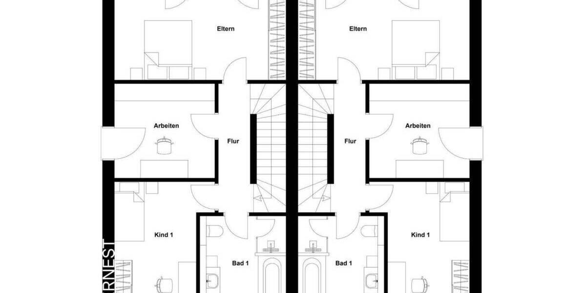 Doppelhaushälfte Bielefeld Heepen - 6 Zimmer, 168 m&sup2;, 459.000&euro; | Angebot:25738334