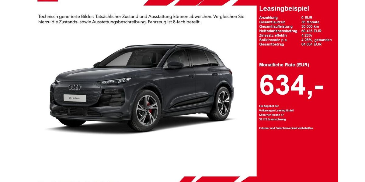 Audi Q6 e-tron 20.827 km 58.415 &euro; Gütersloh 33330