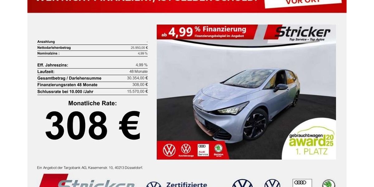 Cupra Born 23.216 km 25.949 &euro; Detmold 32760